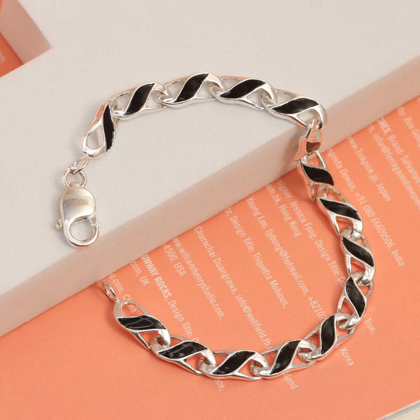 Men Silver Hand Chandi De Bracelet 925 Solid Sterling Silver