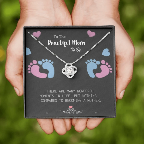 Special Gift for Pregnant Woman/Mom to be Pure Silver Necklace