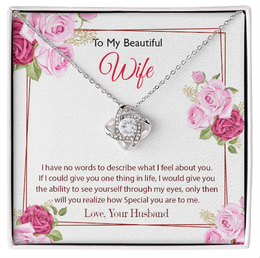 Most Special Gift for Wife - Pure Silver Necklace Gift Set