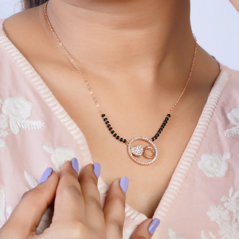 Circle of Love Mangalsutra - 925 Sterling Silver