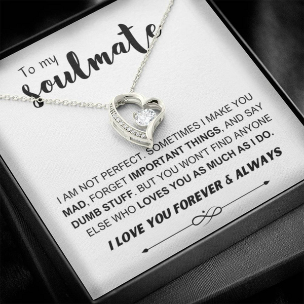 Perfect Heartfelt Gift For Soulmate - Pure Silver Necklace Gift Set