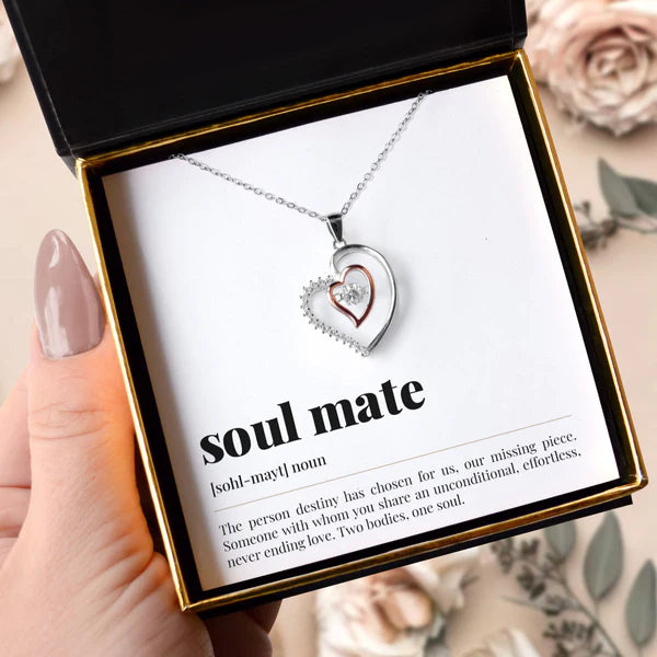 Most Heartfelt Gift For Soulmate - Pure Silver Luxe Heart Necklace Gift Set