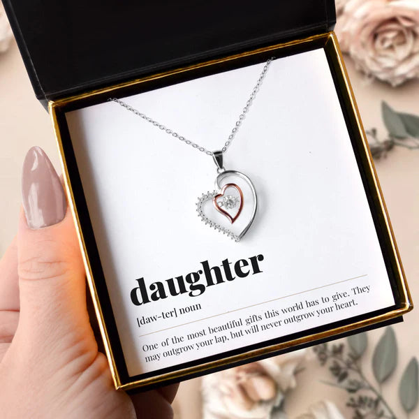 Special Gift For Daughter - Pure Silver Luxe Heart Necklace Gift Set