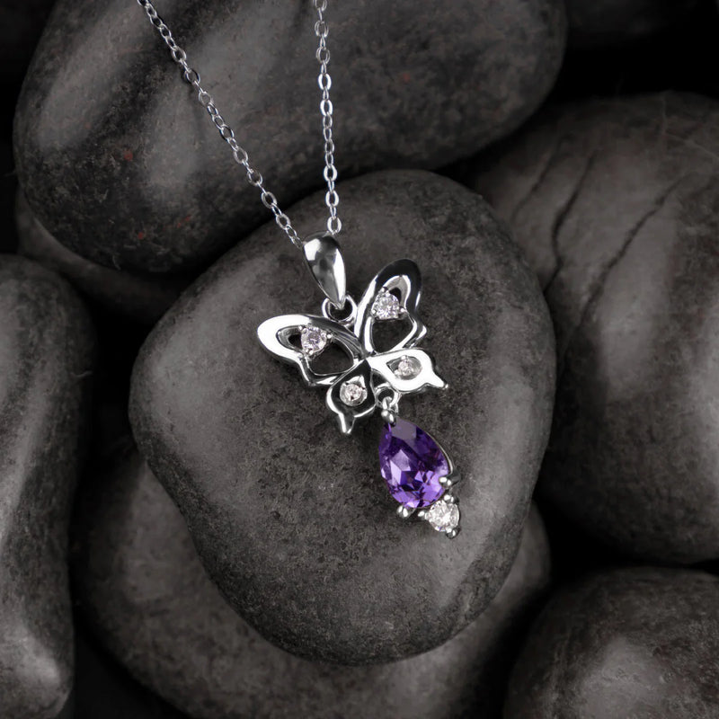 Buy Beautiful Butterfly Pendant Pure 925 Sterling Silver FABUNORA Fabunora