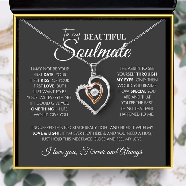 Most Special Gift For Soulmate - Pure Silver Luxe Heart Necklace Gift Set