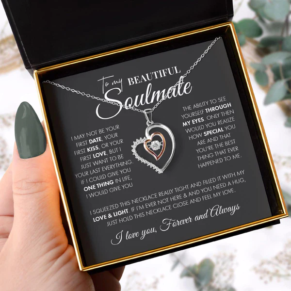 Most Special Gift For Soulmate - Pure Silver Luxe Heart Necklace Gift Set