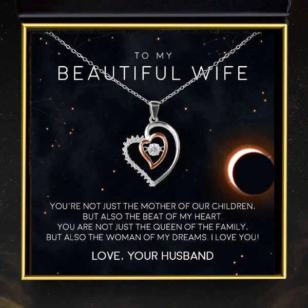 Most Heartfelt Gift For Wife - Pure Silver Luxe Heart Necklace Gift Set