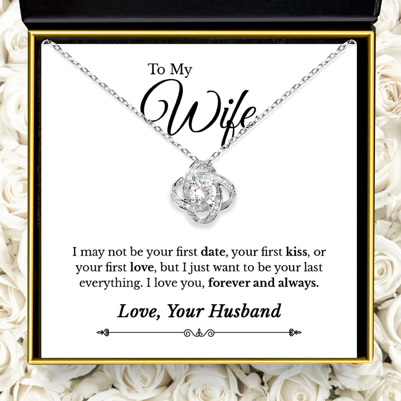 Heartfelt Gift For Wife 2024 - Pure Silver Love Knot Necklace Gift Set