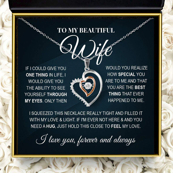 Most Special Gift For Wife 2024 - Pure Silver Luxe Heart Necklace Gift Set