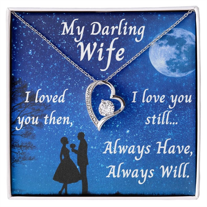 Beautiful Gift For Wife 2025 - Pure Silver Heart Necklace Gift Set
