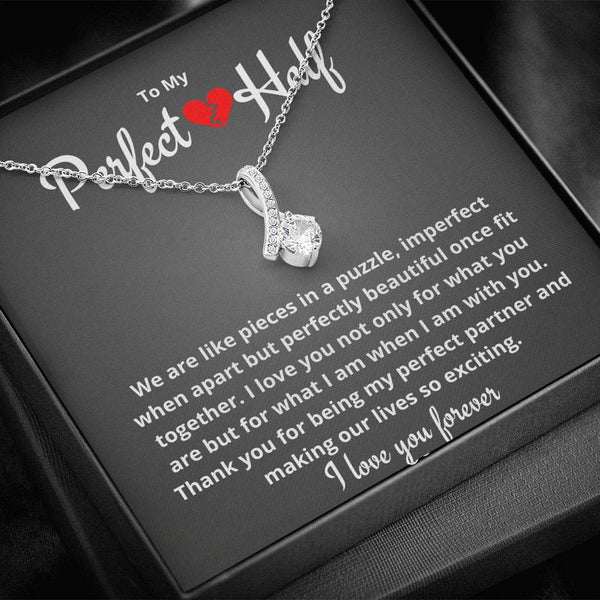 Lovely Gift For Female Partner - Pure Silver Necklace Gift Set
