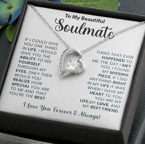 Most Special Gift for Soulmate - Pure Silver Necklace Gift Set