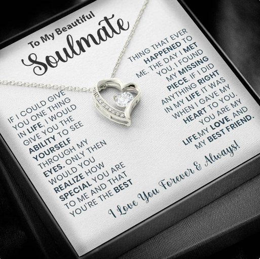 Most Special Gift for Soulmate - Pure Silver Necklace Gift Set