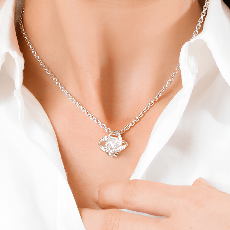Unique Gift For Mother From Son/Daughter  - Pure Silver Necklace In Rose Drawer Box Gift Set