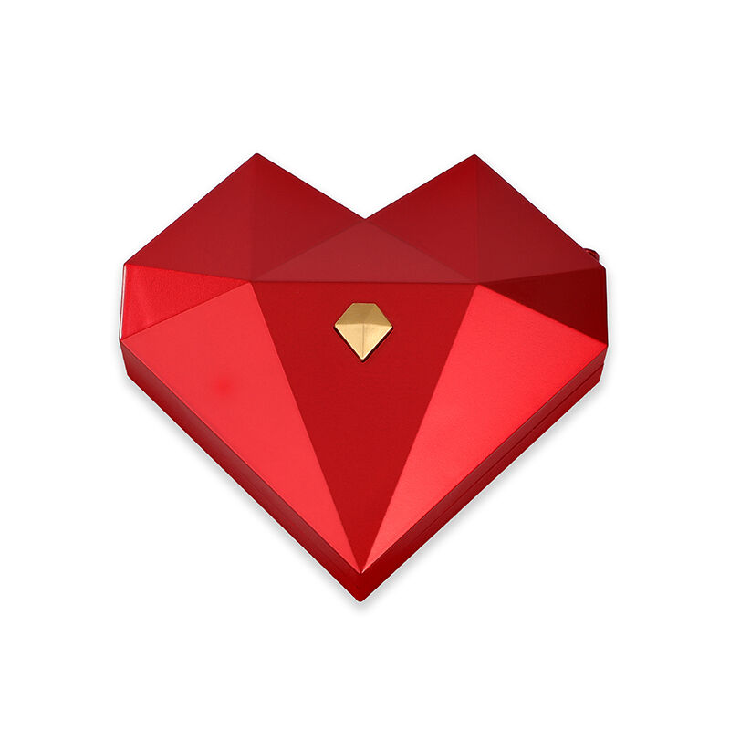 Red Heart Ring Box With Heart Ring Gift Set - 925 Sterling Silver Adjustable Size