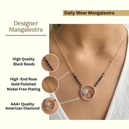 Circle of Love Mangalsutra - 925 Sterling Silver