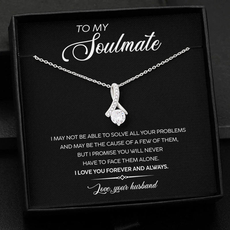 Perfect Gift For Soulmate Female - Pure Silver Necklace Gift Set