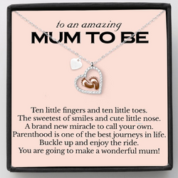 Most Special Gift for Mom to be - Pure Silver Necklace & Message Card | Combo Gift Box