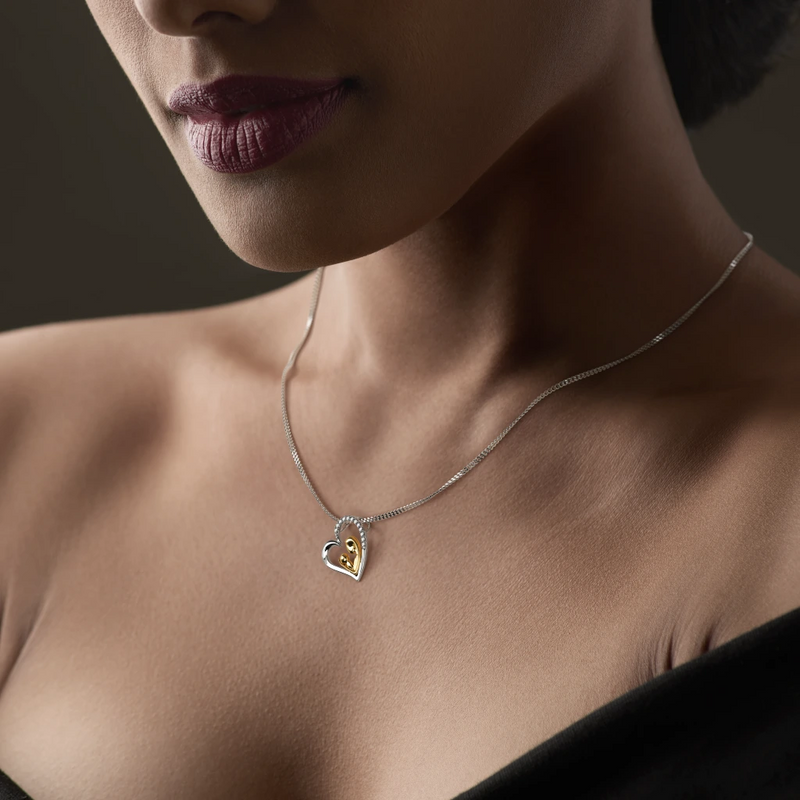 Mom & Baby 925 Sterling Silver Necklace Set - Perfect Gift for Mom to be / New Mom