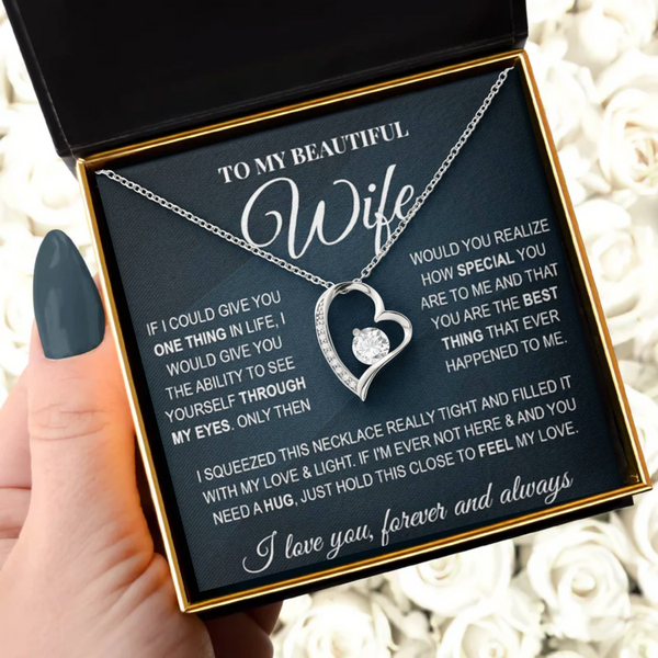 Most Special Gift For Wife 2025 - Pure Silver Luxe Heart Necklace Gift Set