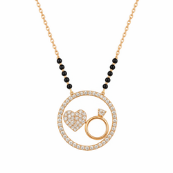 Circle of Love Mangalsutra - 925 Sterling Silver