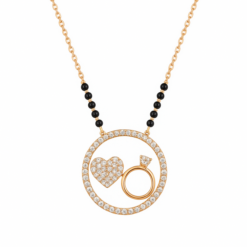 Circle of Love Mangalsutra - 925 Sterling Silver