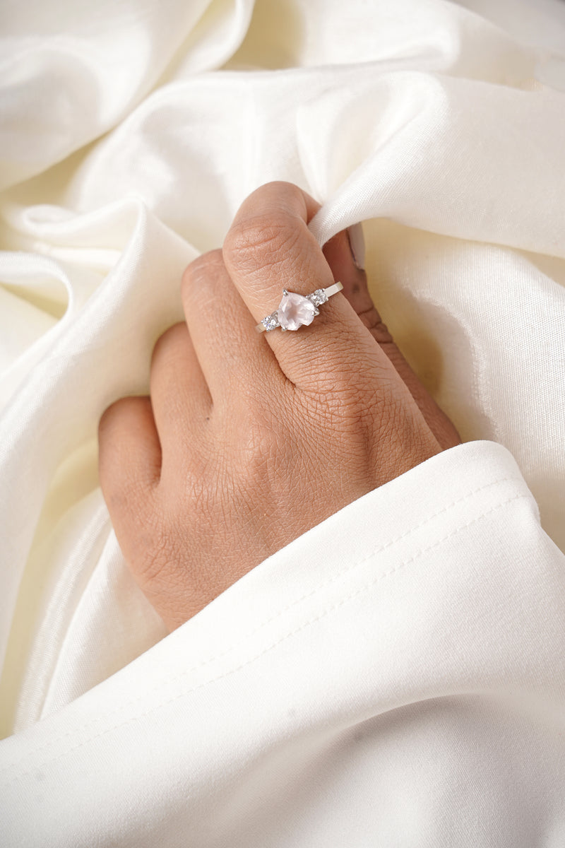 Heart Ring 925 Sterling Silver Adjustable Size