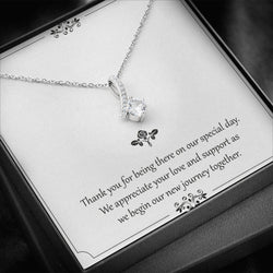 Best Wedding Return Gift Idea - 925 Sterling Silver Pendant With Message Card Gift Set (CUSTOMIZE YOUR BOX)