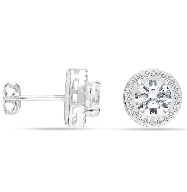 Halo Earrings Studs