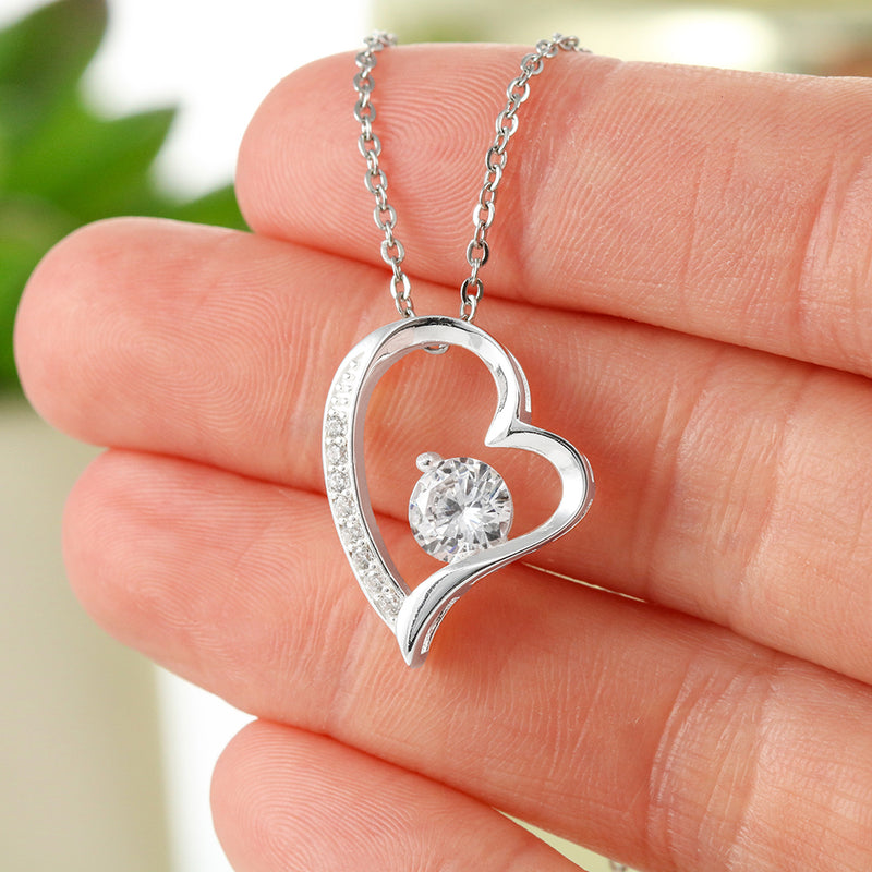 Romantic Gift for Wife Online - 925 Sterling Silver Pendant With Message Card
