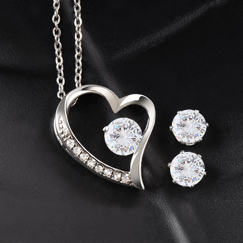 Best Gift For Fiance - Pure Silver Necklace Gift Set