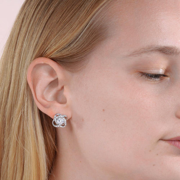 Knot Earrings 925 Sterling Silver Earrings Pair