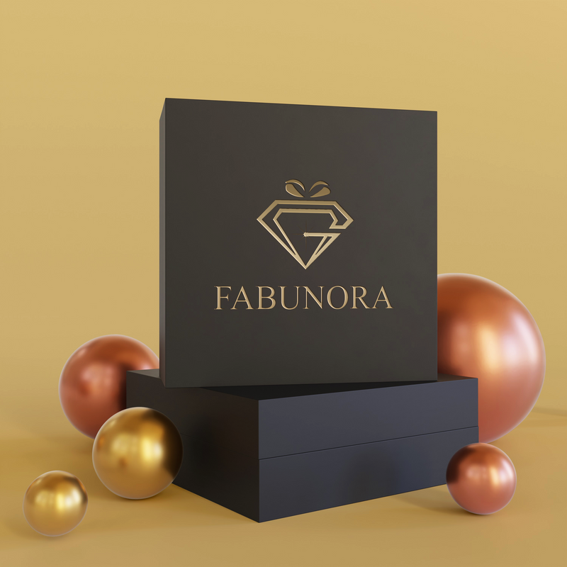 Fabunora Interlocking heart - 925 Sterling Silver Pendant Gift Set