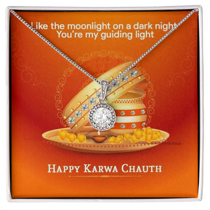 Ideal Karva Chauth Gift For Wife - 925 Sterling Silver Necklace Gift Set