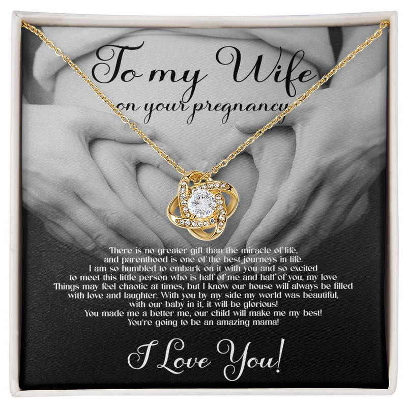 Most Special Gift For Pregnant Wife 2025 - 925 Sterling Silver Love Knot Necklace Gift Set