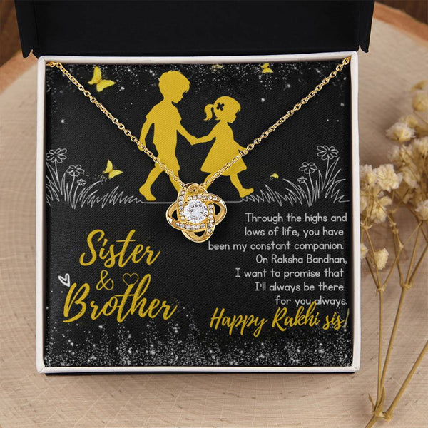 Surprise Raksha Bandhan Gift For Sister 2025 - 925 Sterling Silver Necklace Gift Set