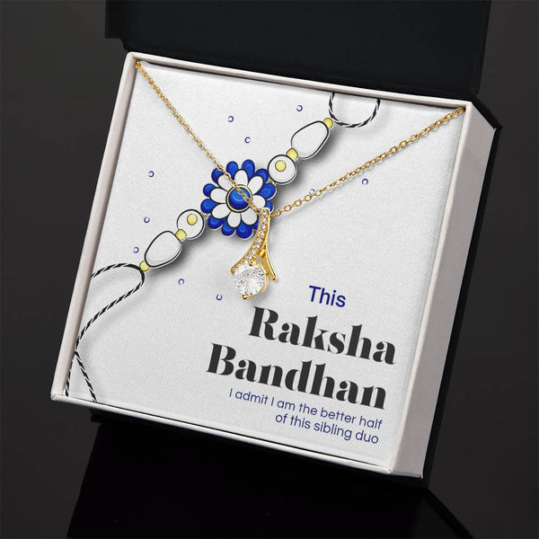 Best Rakshabandhan Gift For Sister 2025 - 925 Sterling Silver Necklace Gift Set