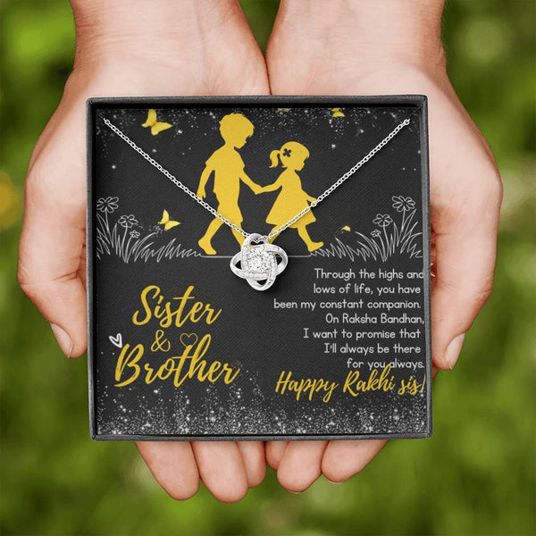 Surprise Raksha Bandhan Gift For Sister 2025 - 925 Sterling Silver Necklace Gift Set