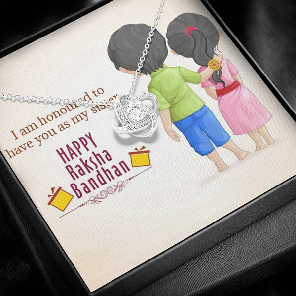 Most Unique Rakshabandhan Gift For Sister  - 925 Sterling Silver Necklace Gift Set