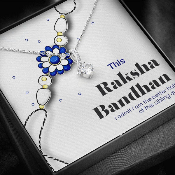 Best Rakshabandhan Gift For Sister 2025 - 925 Sterling Silver Necklace Gift Set