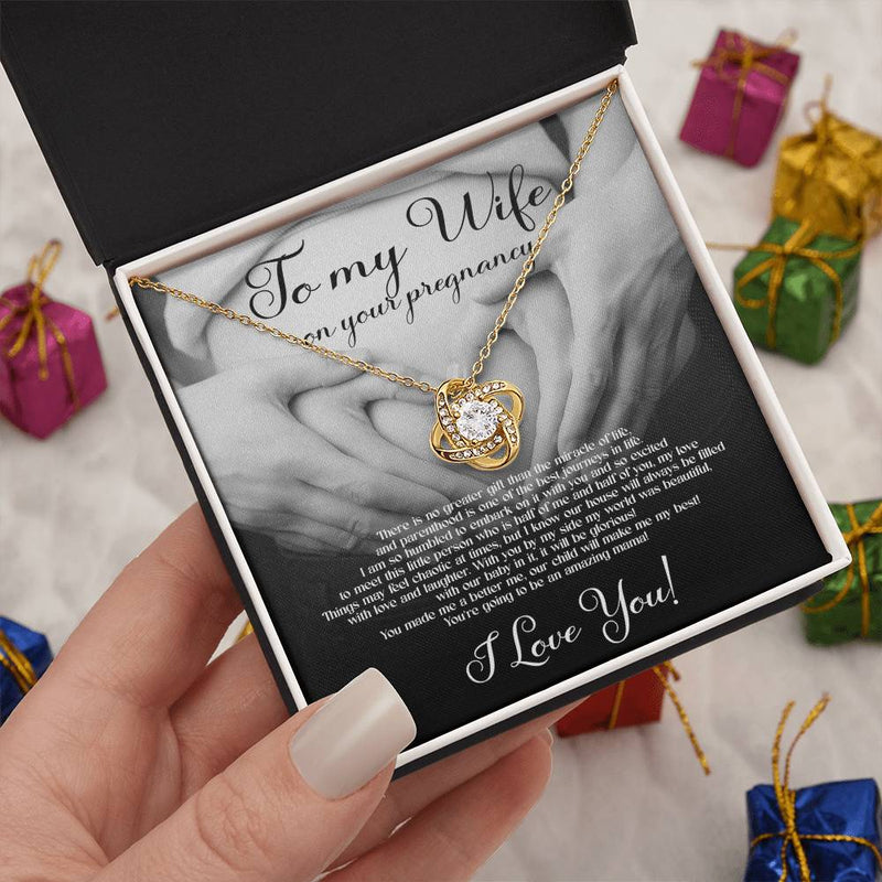 Most Special Gift For Pregnant Wife 2025 - 925 Sterling Silver Love Knot Necklace Gift Set