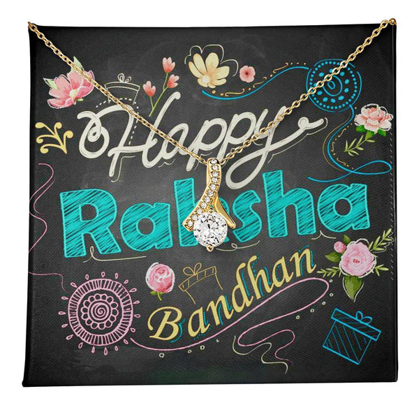 Most Special Rakshabandhan Gift For Sister - 925 Sterling Silver Necklace Gift Set