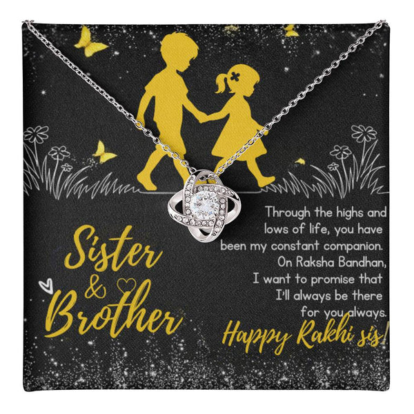 Surprise Raksha Bandhan Gift For Sister 2025 - 925 Sterling Silver Necklace Gift Set