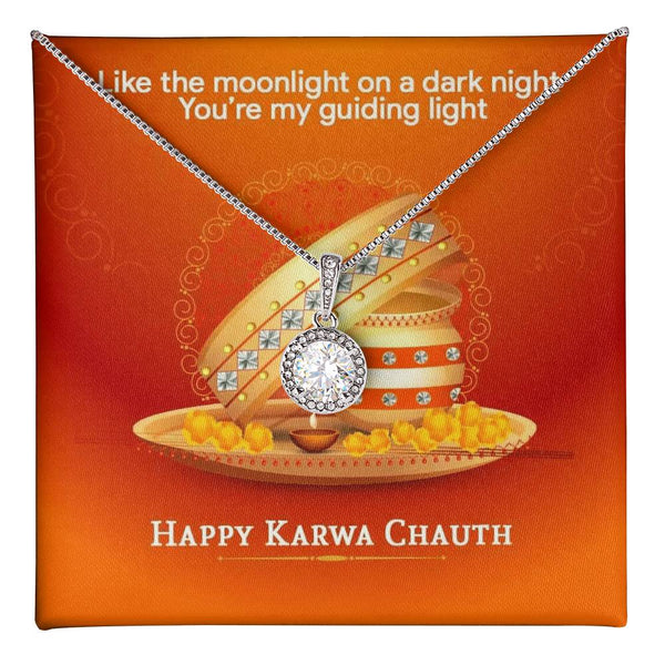 Ideal Karva Chauth Gift For Wife - 925 Sterling Silver Necklace Gift Set