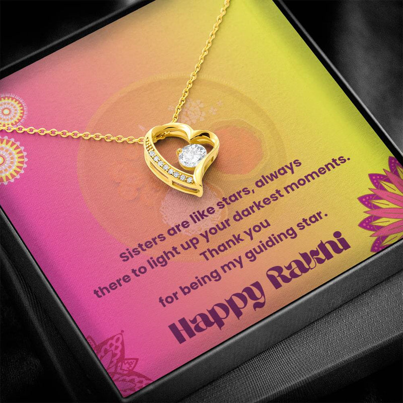 Adorable Rakshabandhan Gift For Sister 2025 - 925 Sterling Silver Necklace Gift Set