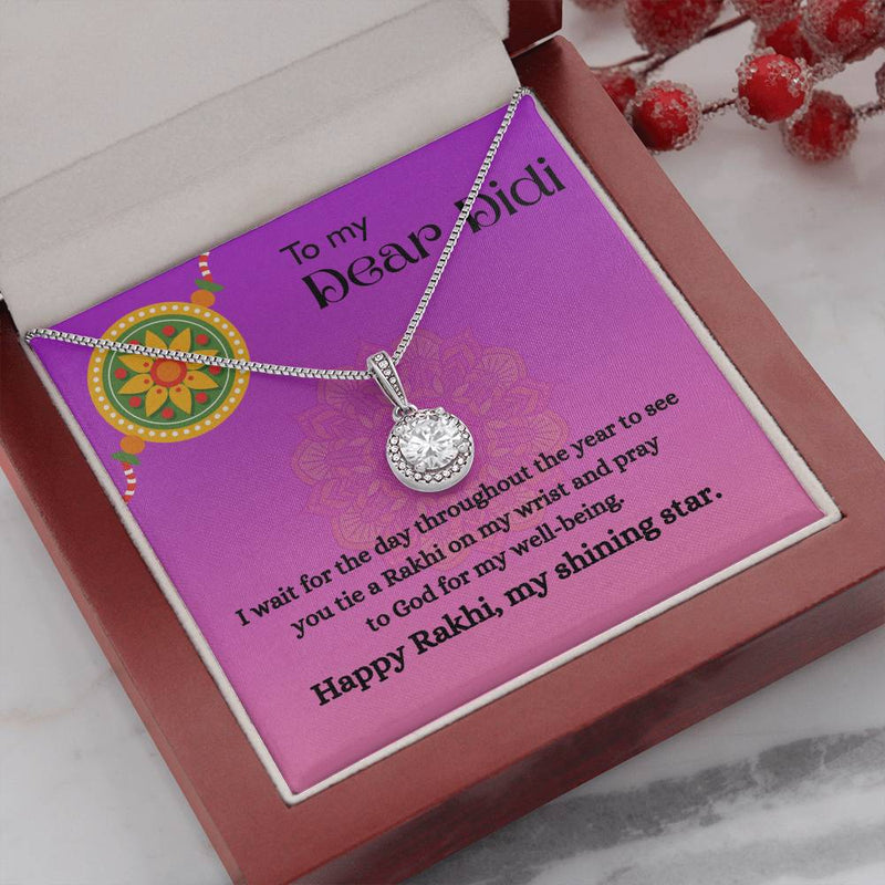 Best Rakhi Gift For Elder Sister - 925 Sterling Silver Necklace Gift Set