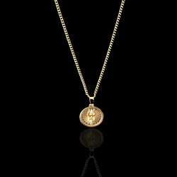 Shiv Trishul Pendant - 925 Sterling Silver necklace Gift Set