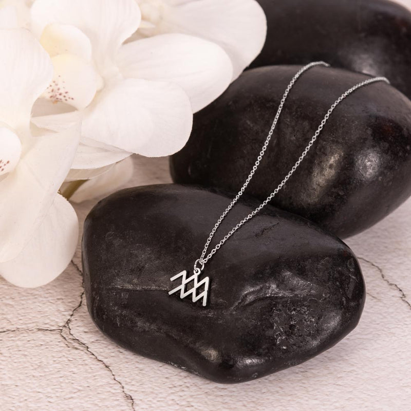 Zodiac Sign Necklace - 925 Sterling Silver Pendant Set