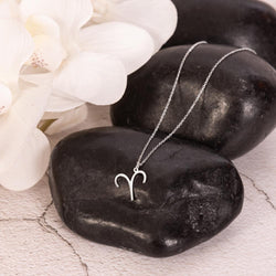 Zodiac Sign Necklace - 925 Sterling Silver Pendant Set