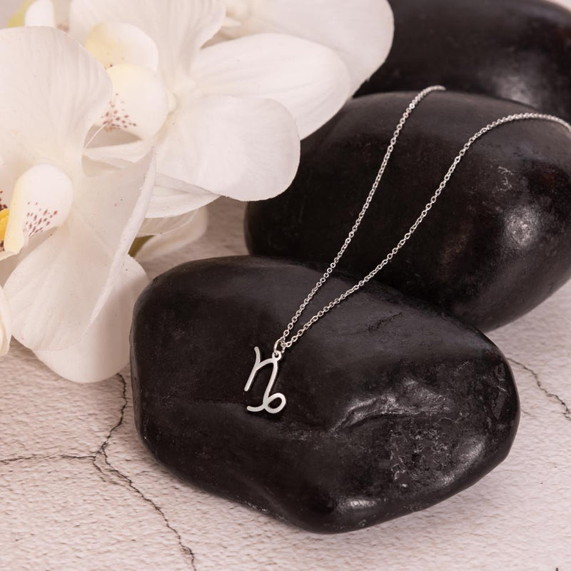 Zodiac Sign Necklace - 925 Sterling Silver Pendant Set